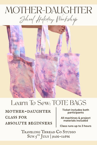 Mother-Daughter School Holiday Workshop: Tote Bags
